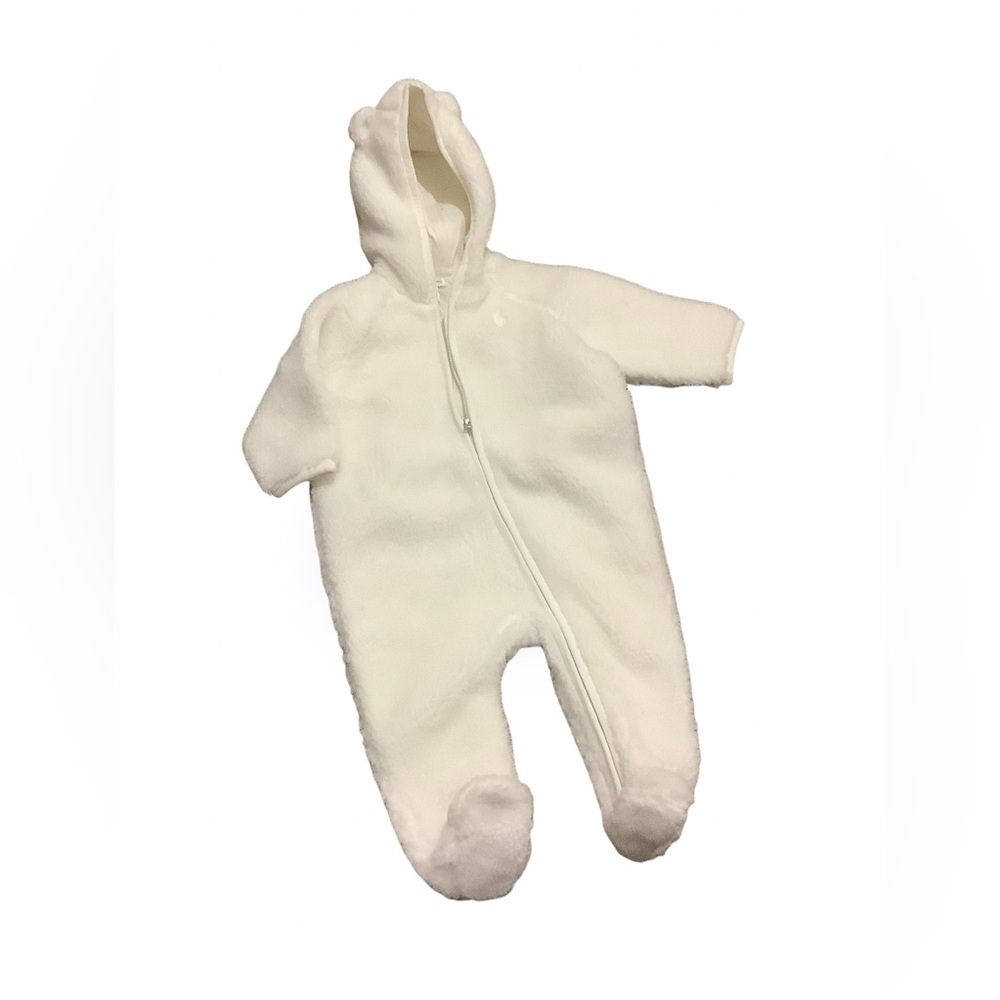 NEW with Tags Ralph Lauren Baby 9M  White Hooded Barn Bunting Jacket WinterCover
